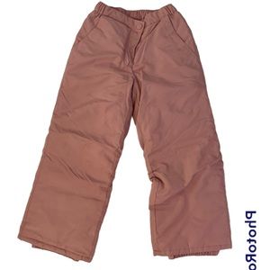 Girls Snow Pants - Dusty Rose Size 5/6